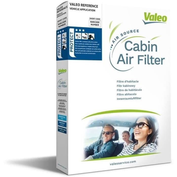 Filtro de ar de cabine - VALEO - 698749 - Filtro de ar de cabine para Peugeot 206 (CA)