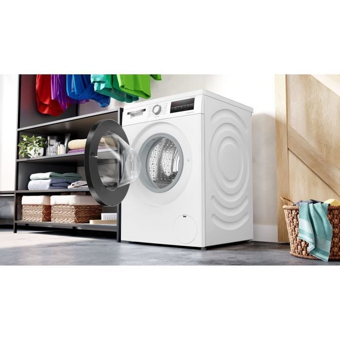 Lavatrice a carica frontale BOSCH WUU28T18FR SER6 - 8 kg - Induzione - Larghezza 60 cm - 1400 giri/min - Classe energetica A - Vapore - Bianca