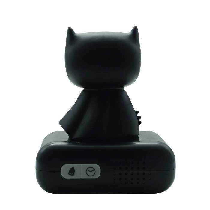 LEXIBOOK Digitaler Wecker mit Nachtlicht – Batman – 3D-Licht und Sound – Schwarz – Kinder