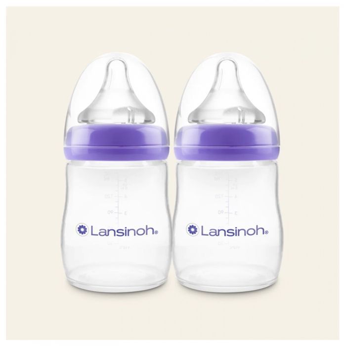 Lansinoh Natural Wave S Baby Bottle 2 x 160 ml