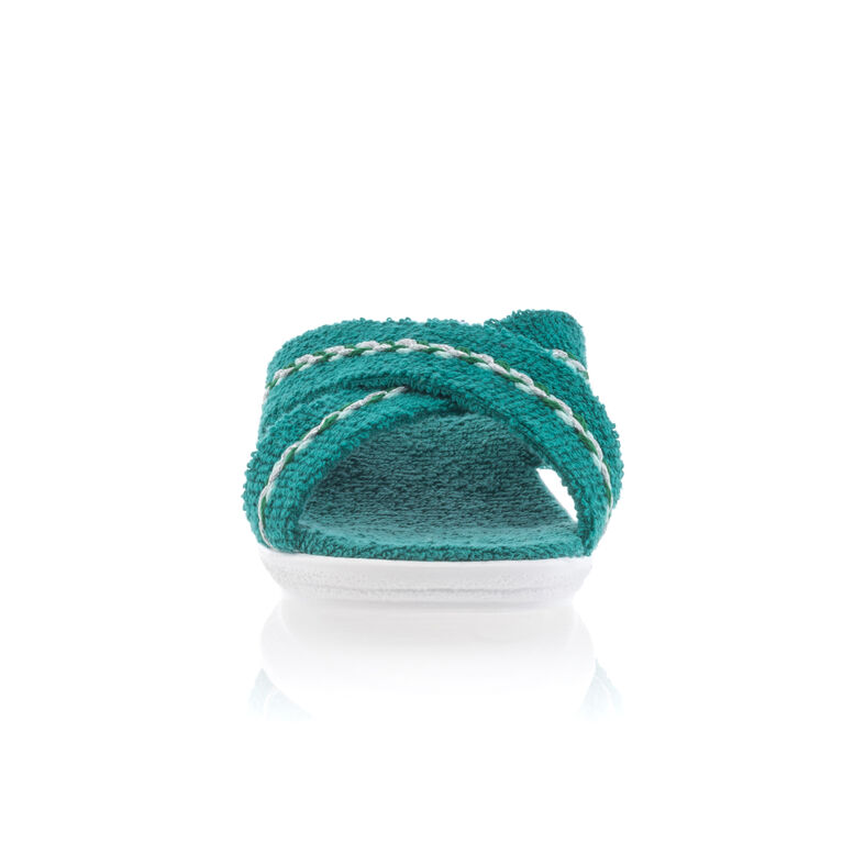 Pantuflas verdes para mujer