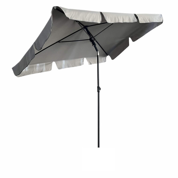 Parasol ogrodowy FLOKS UV jasnoszary  200x123x235 cm