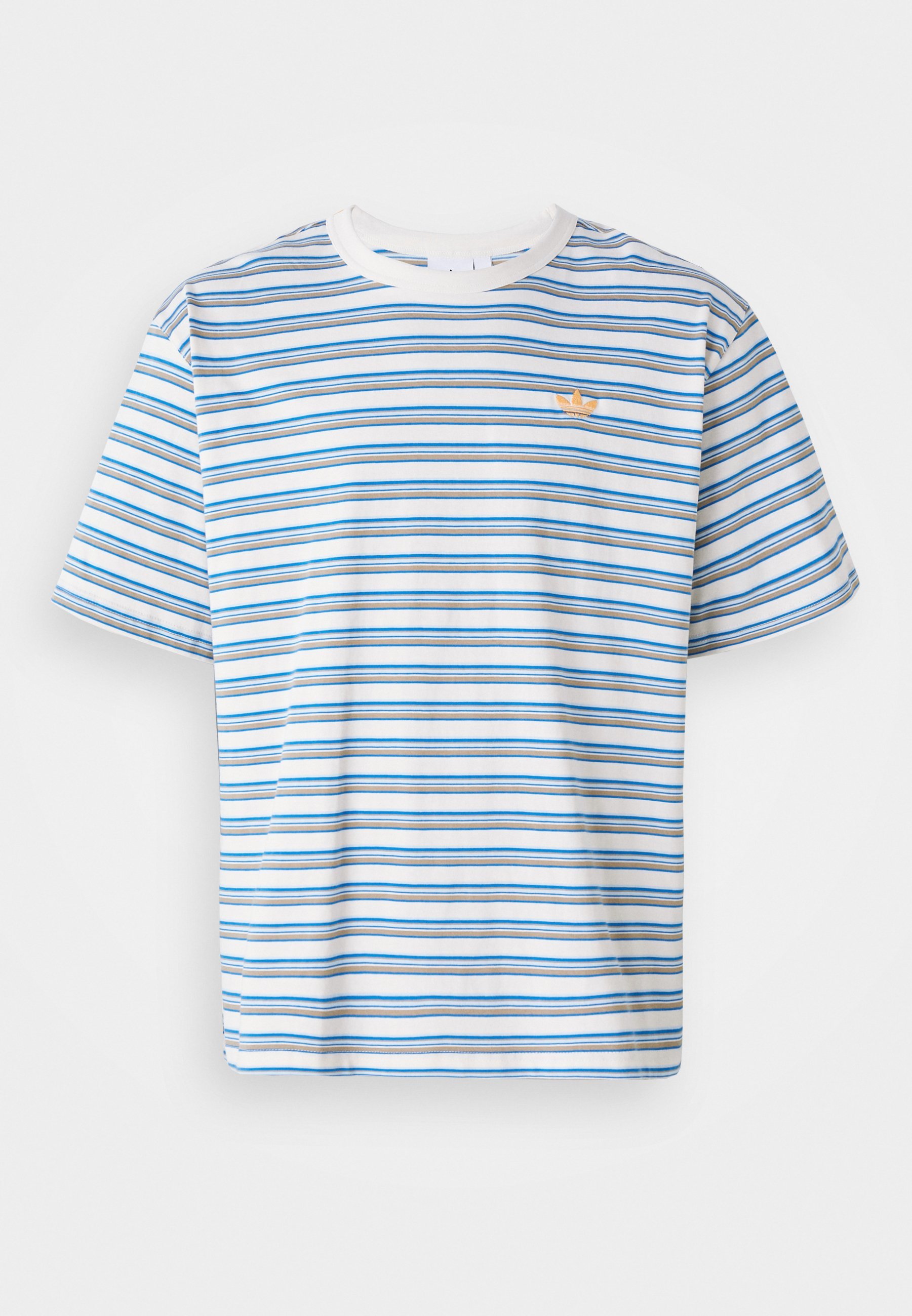 adidas Originals STRIPE TEE UNISEX - T-shirt stampata - multicolore/bianco cargo/arancione sfumato