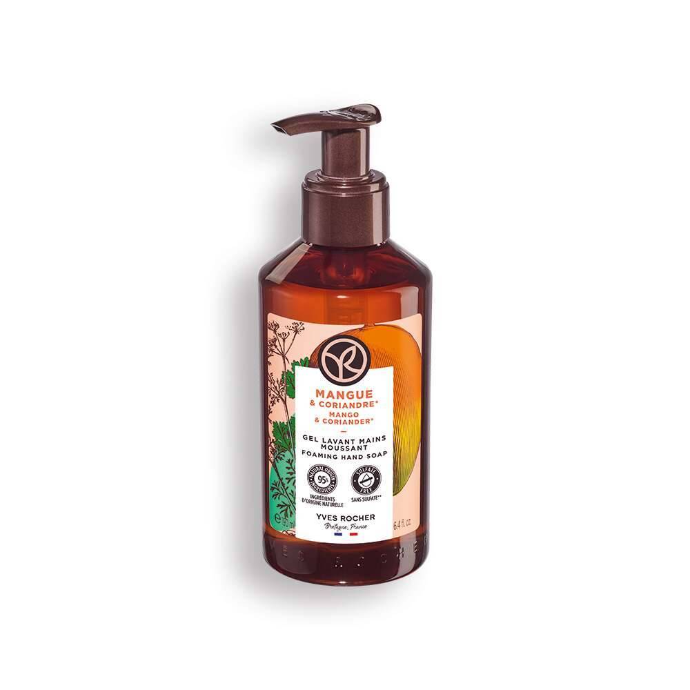 Handzeepgel met mango en koriander