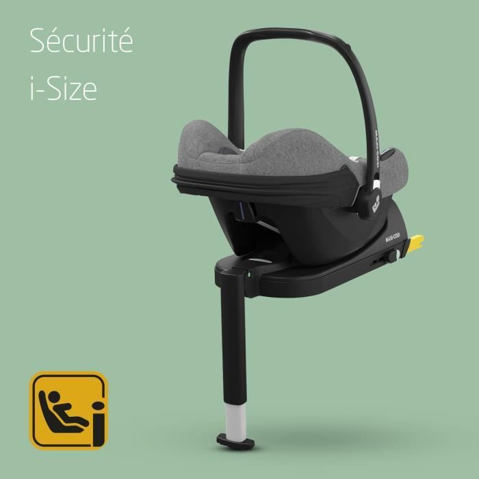 Maxi-Cosi CabrioFix i-Size, leichter ISOFIX-Autositz, kompatibel mit Maxi-Cosi Kinderwagen, 0 bis 12 Monate, 12 kg, Farbe: Select Grey