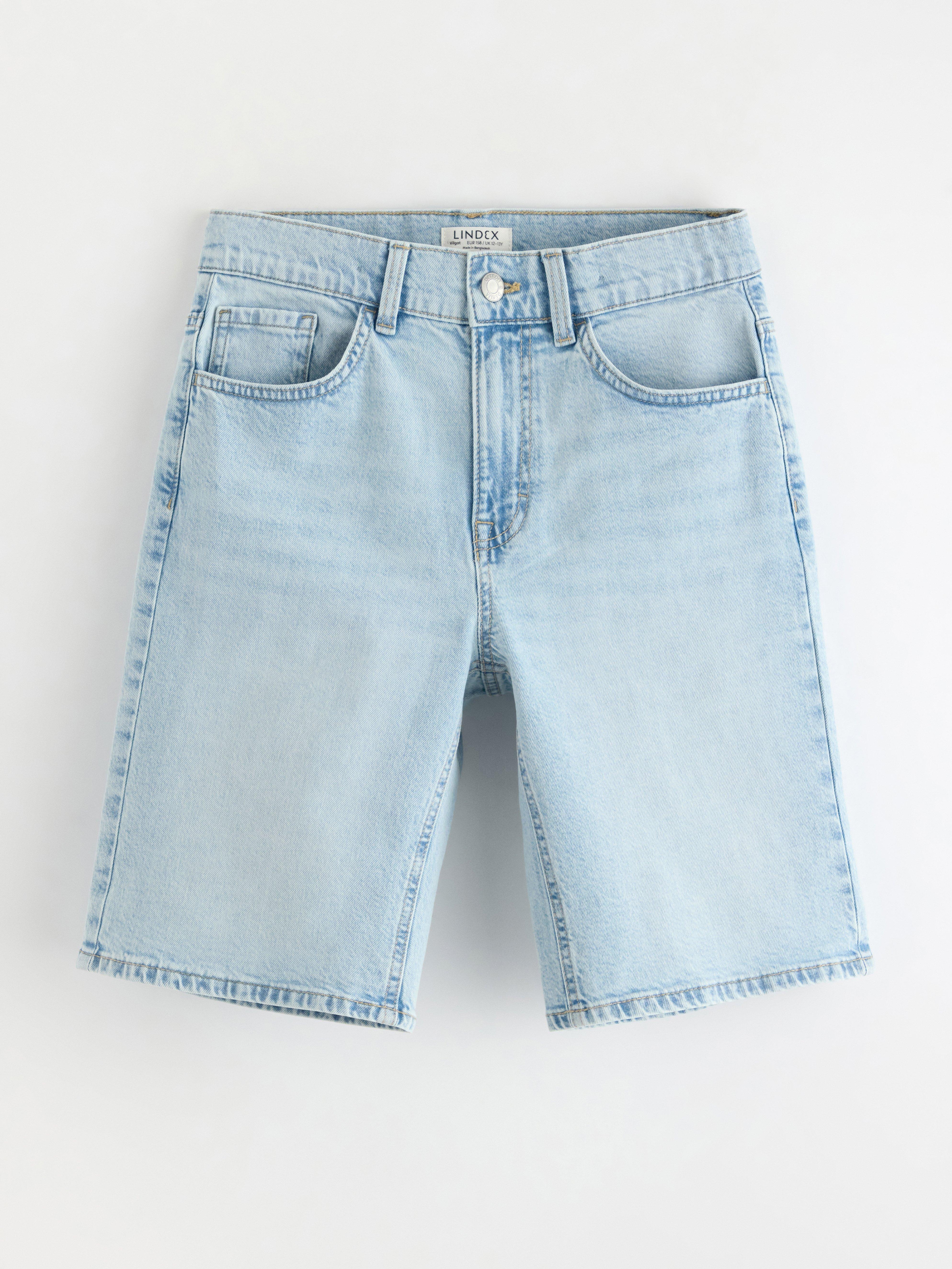 Pantalones cortos vaqueros de pierna recta VILGOT, mezclilla clara