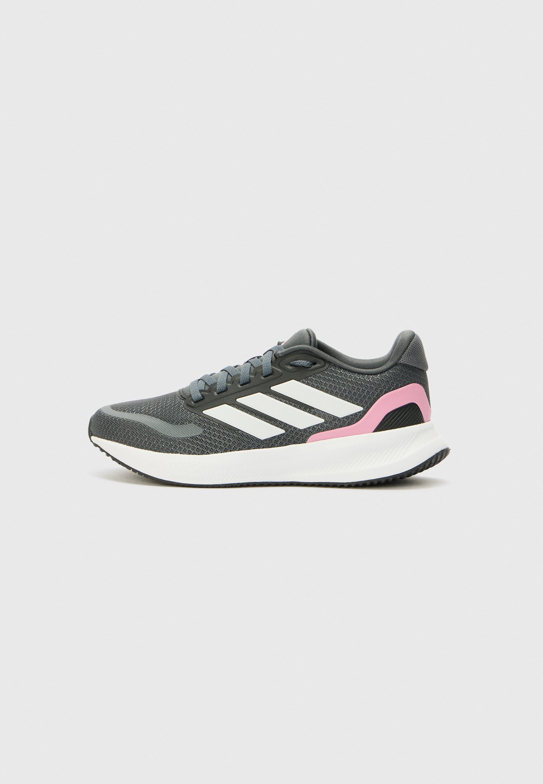adidas Performance RUNFALCON - Hardloopschoenen voor op de weg - grijs zes/kristalwit/roze