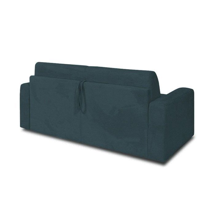 MIDNIGHT Express Schlafsofa, 140 cm, 16 cm Matratze, Cord, Zoom Azurblau