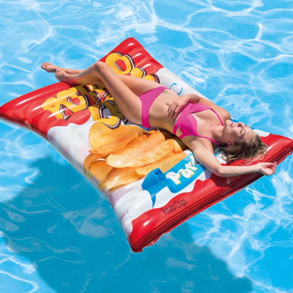  Colchoneta Hinchable Intex Bolsa De Patatas chips 140x178 cm