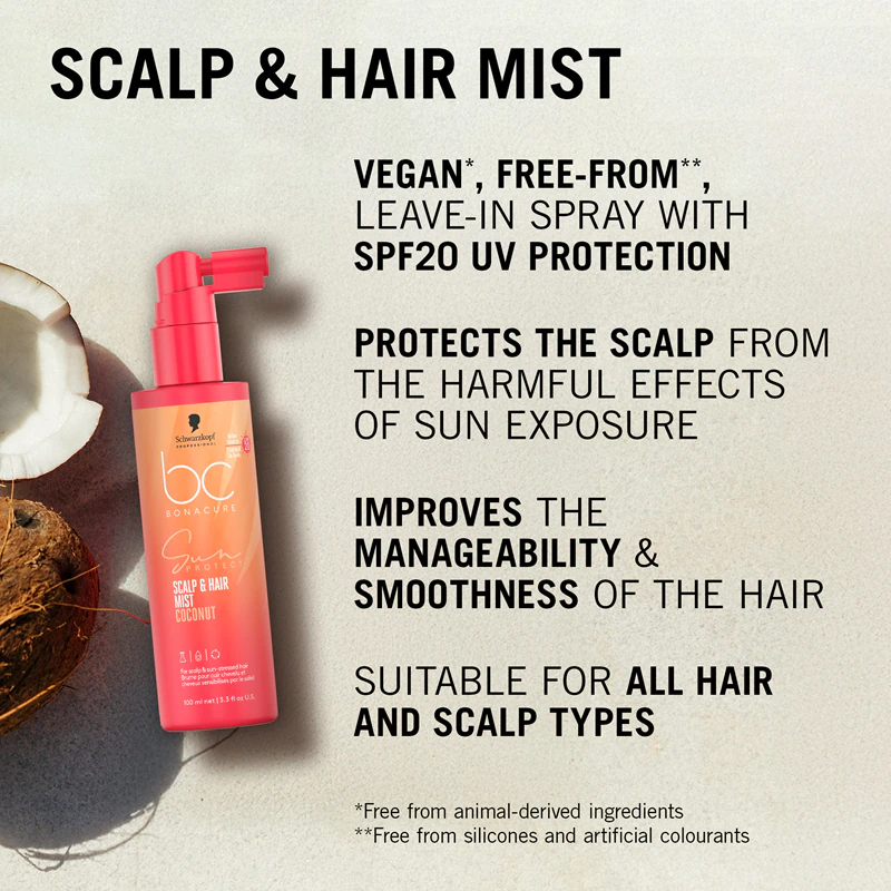 Schwarzkopf Professional BC Bonacure Sun Protect Scalp & Hair Mist ochranný sprejový šampón pre unavené vlasy a pokožku hlavy
