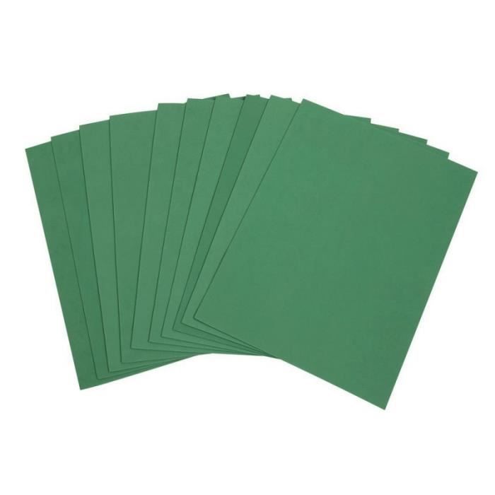 Lot de 10 Feuilles en caoutchouc mousse thermoformable, 20 x 30 cm, ép. 2 mm, creasoft - vert
