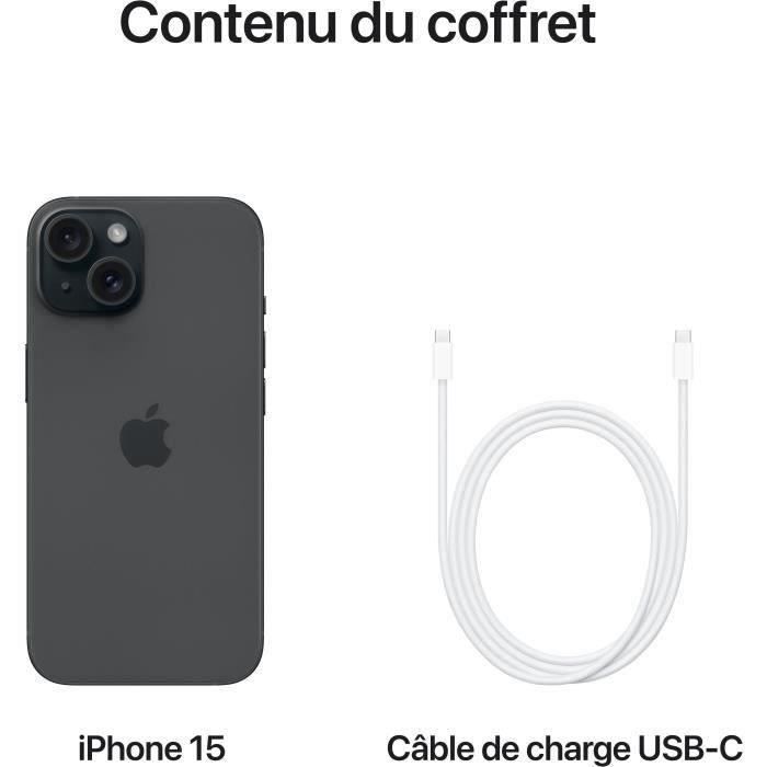 iPhone 15 de 256 GB negro