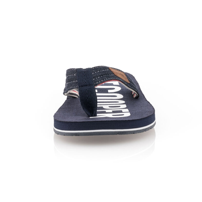 Férfi kék flip-flop papucsok / tanga szandálok