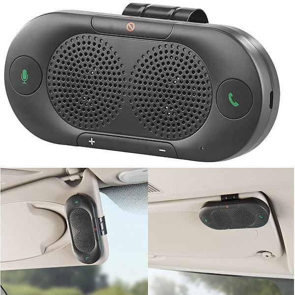 Kit manos libres - CALLSTEL - BFX-420.pt - Bluetooth 5.0 - Compatible con Siri y Google - Negro