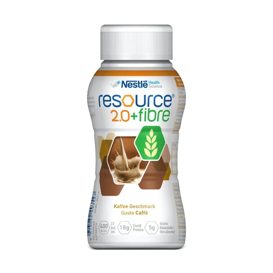 NESTLÉ Resource 2.0+Fibre, boisson au café enrichie en fibres, complément alimentaire de 200 ml
