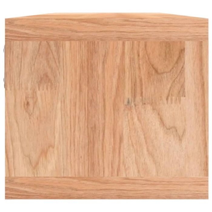 Estantería de pared vidaXL con cestas 62x18x16 cm Madera maciza de nogal 350370
