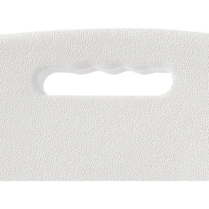 Lot de 2 chaises de réception pliantes - TERRANOVA - 48x44,5xH86 cm - Structure en acier et assise en Polyéthylène PEHD - Blanc