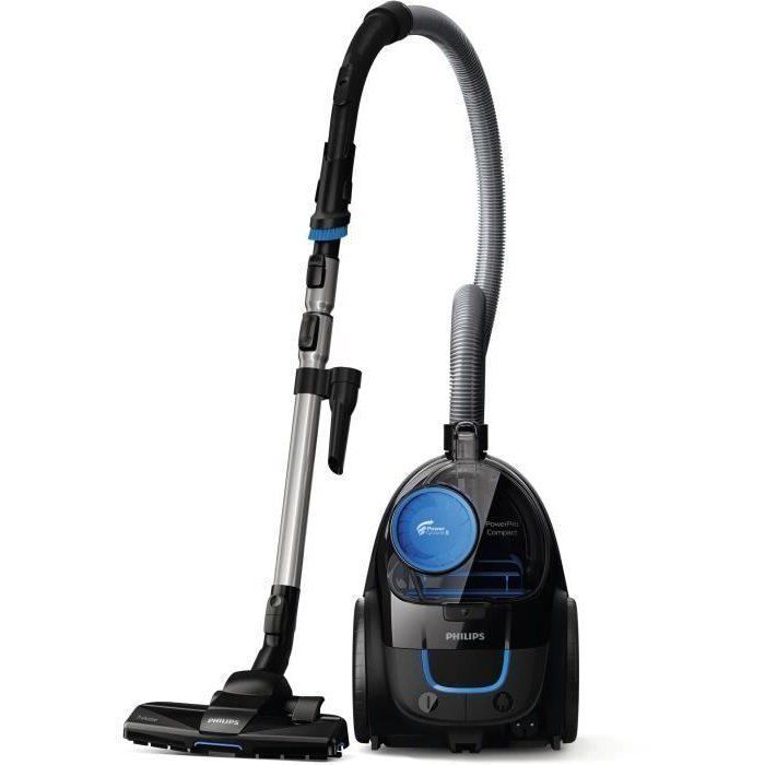 Aspiradora sin bolsa PHILIPS - FC9331/09 - Serie 3000 PowerPro Compact - 900 W - 76 dB - Negro intenso