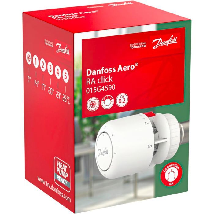DANFOSS Tête thermostatique Aero pour corps RA, technologie gaz
