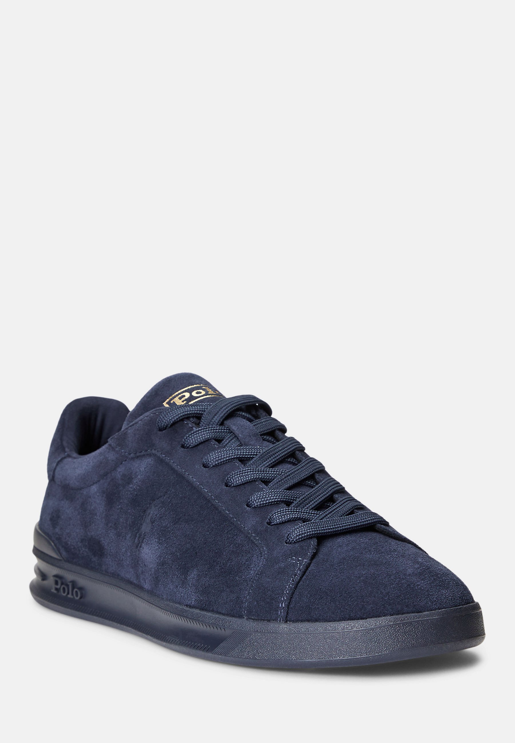 Baskets Polo Ralph Lauren HERITAGE COURT II en daim - Bleu marine chasseur