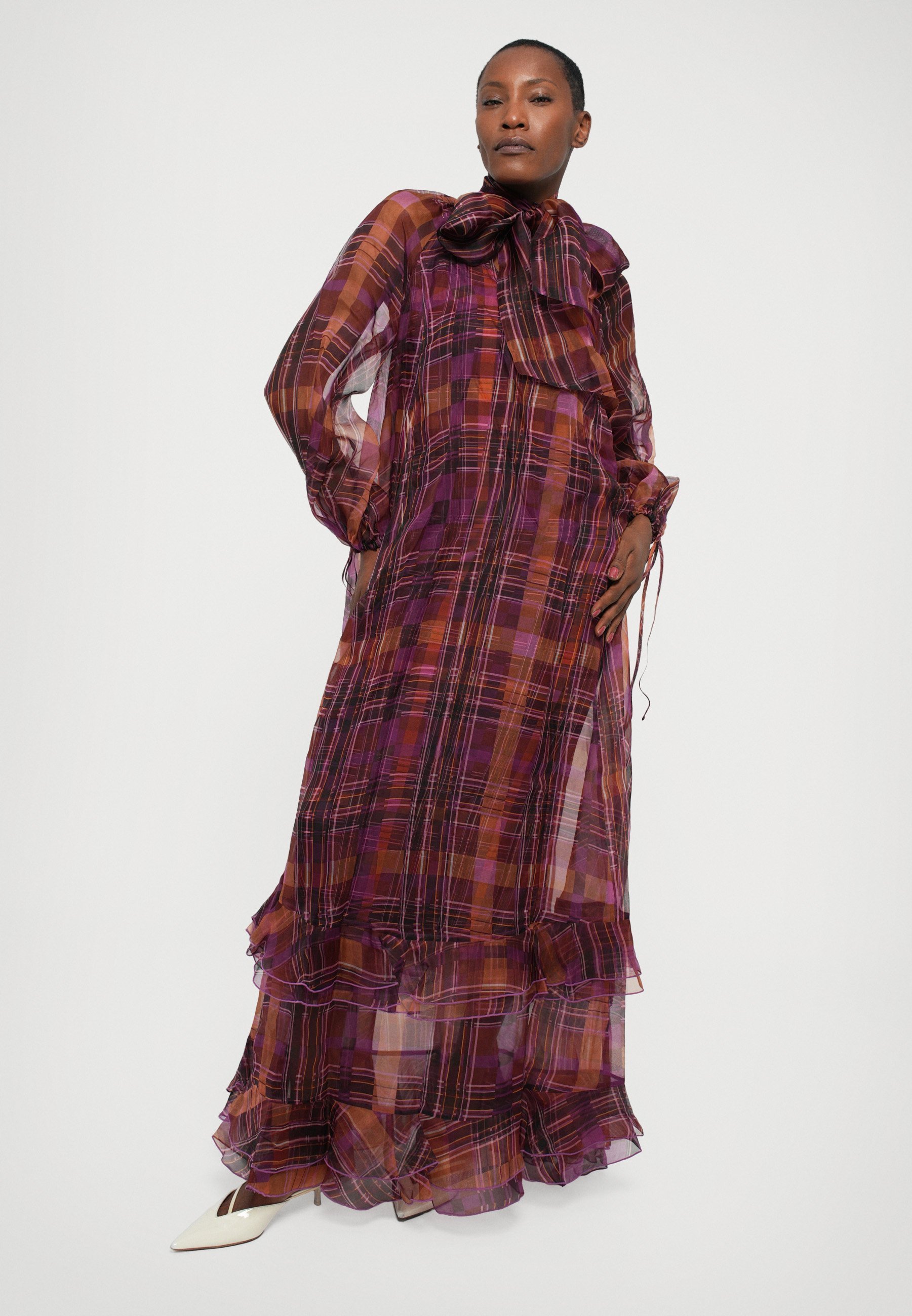 Diane von Furstenberg NADINE GOWN - Iltapuku - strata/ember