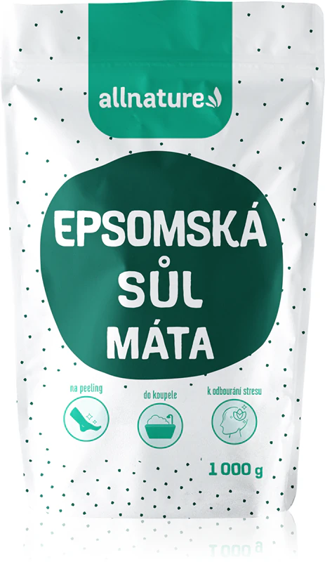 Sal de Epsom Allnature com Hortelã para Banho