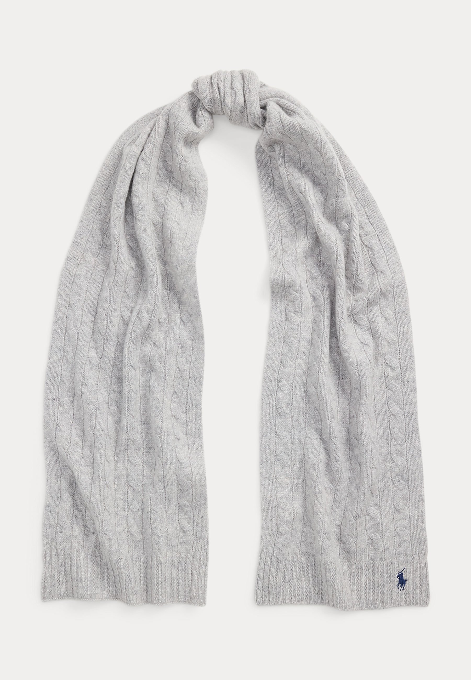 Sciarpa Polo Ralph Lauren in lana e cashmere a trecce - Sciarpa - grigio chiaro