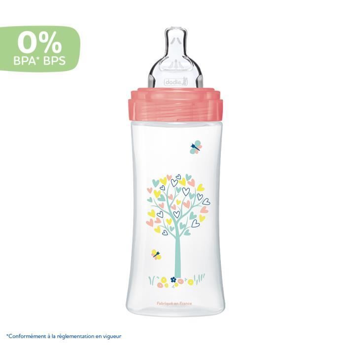 Dodie Sensation+ Anti-Kolik Babyflasche ab 6 Monaten, Rehbraun, 330 ml