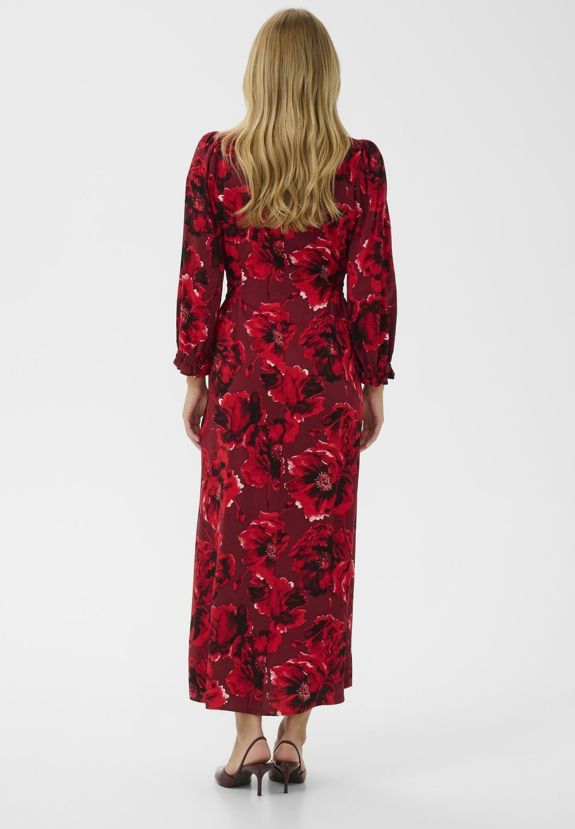 Culture ELITHA LONG - Robe maxi - fleur rouge