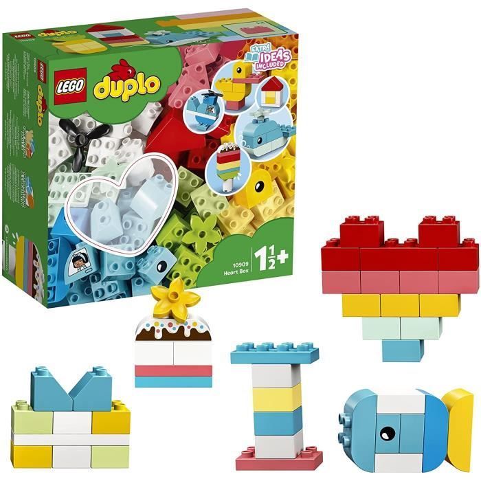 Building set - LEGO - Duplo 10909 Classic The Heart Box First Set - Suitable for toddlers - Colorful