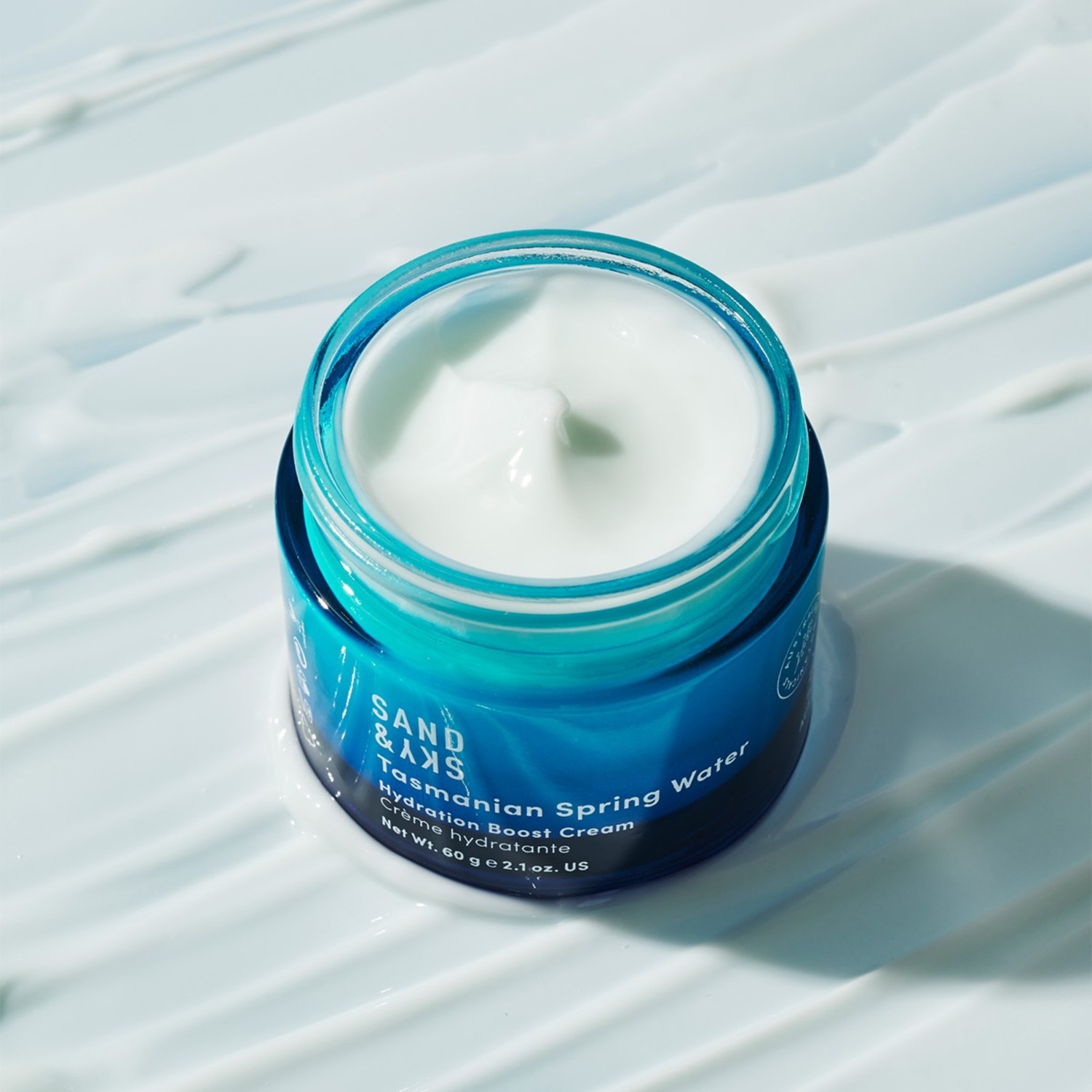 Drėkinamasis kremas „Sand & Sky“ su Tasmanijos šaltinio vandeniu – 60 g