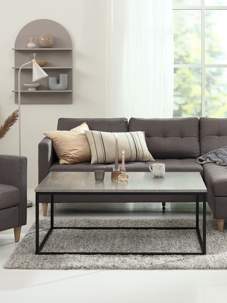DOKKEDAL Klubska mizica DOKKEDAL 75x115 v barvi betona