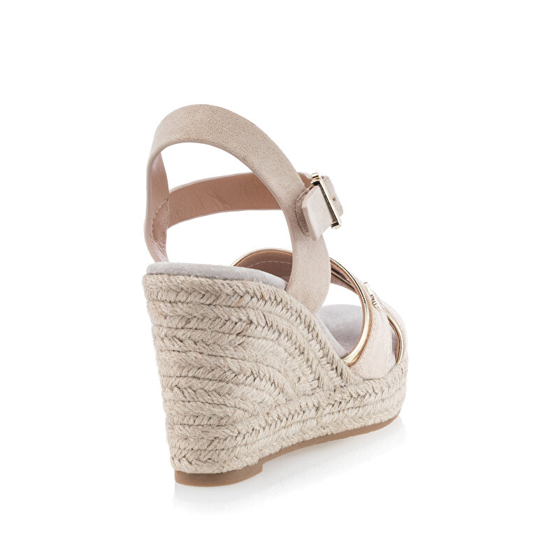 Beige espadriller med repsulor för kvinnor