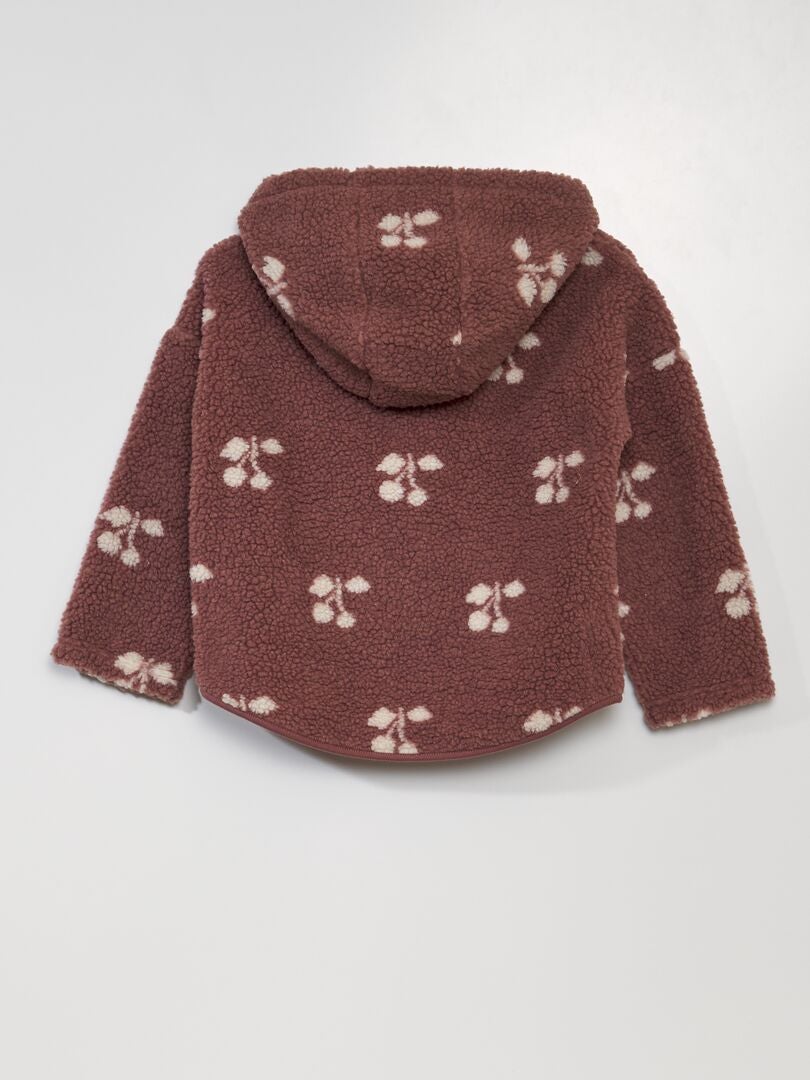 Sherpa coltrui met rits - ROZE