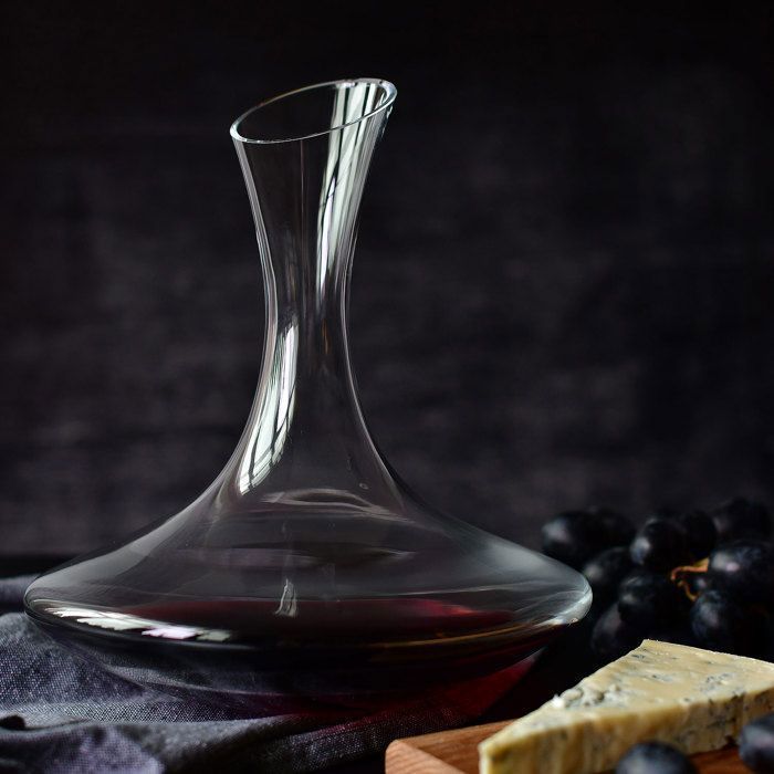 Krosno Carafe à Vin Verre en Cristal - Décanter - 1500 ml - Collection Avant-Garde - Cadeau Homme - Lavable au Lave-Vaisselle