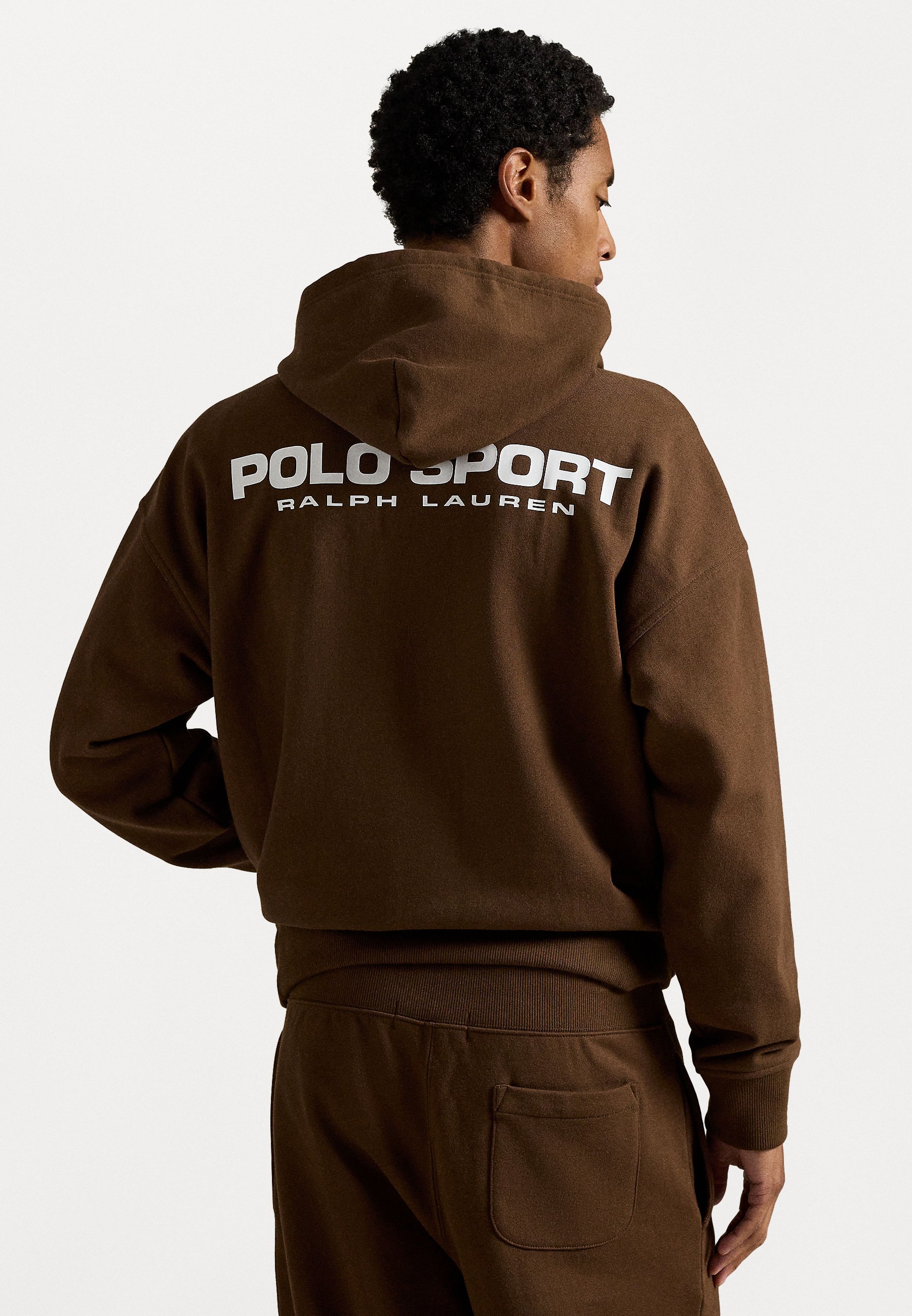 Polo Ralph Lauren RELAXED FIT POLO SPORT FLEECE HOODIE - Sweatshirt - branch brown
