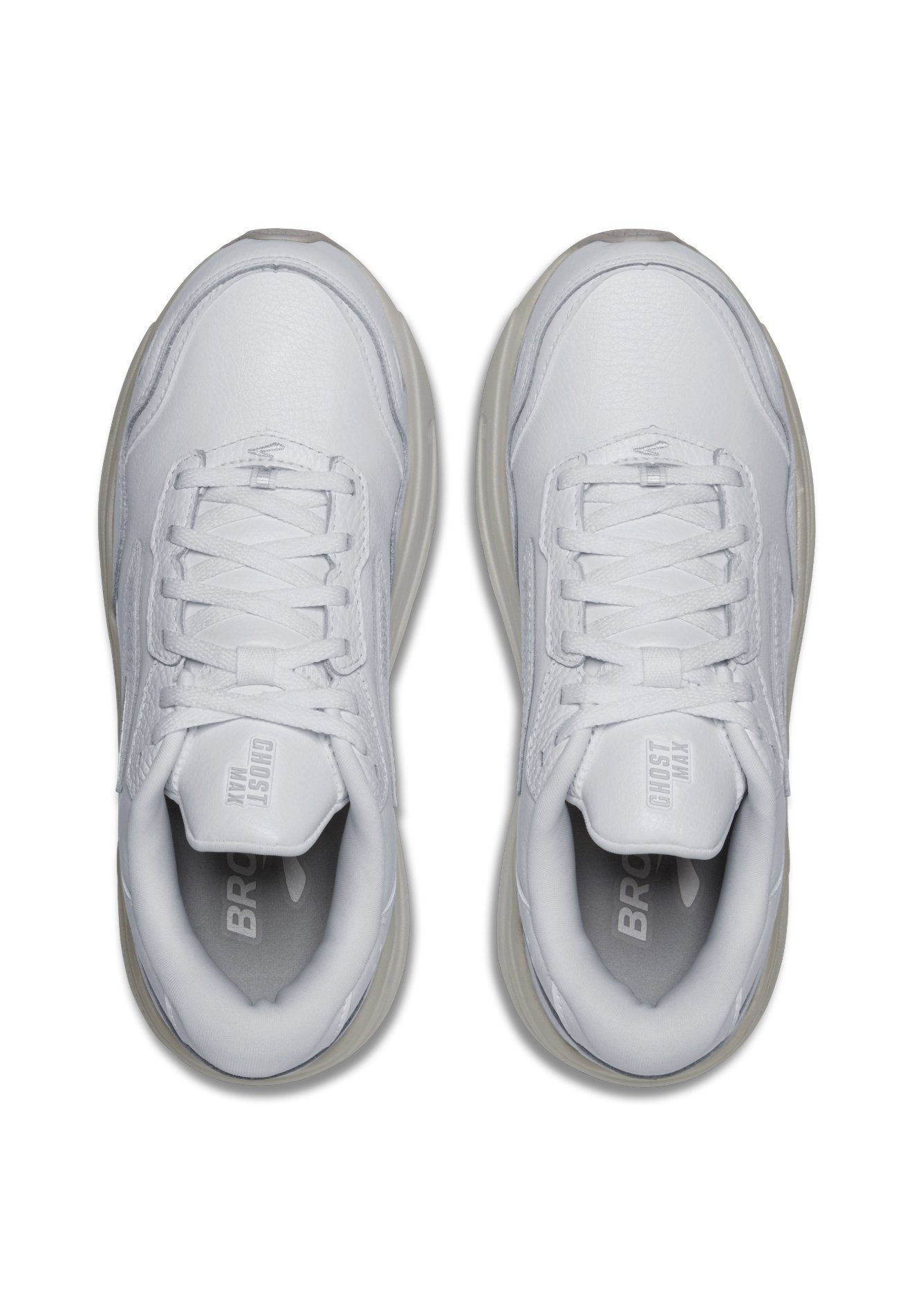 Brooks GHOST MAX L - Chaussures de marche - blanches