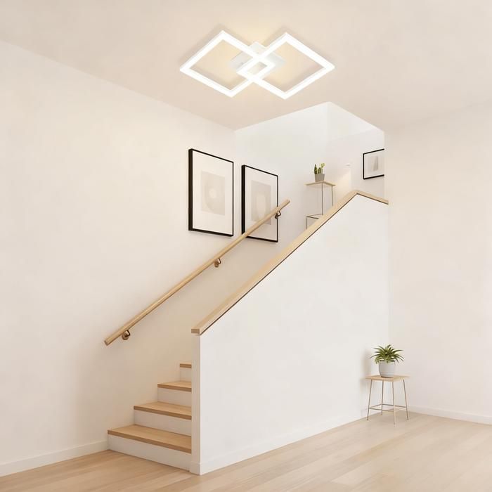 Plafonnier LED - NETTLIFE - 24W - Blanc chaud 3000K - LED intégrée - Métal