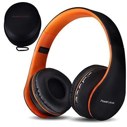 Casque Bluetooth, PowerLocus P1 Casque Audio sans Fil, Pliable Stereo Casque, Microphone integre avec Micro SD, FM Radio pour iPho