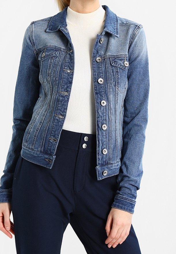 Jaqueta jeans creme - lavagem lunar