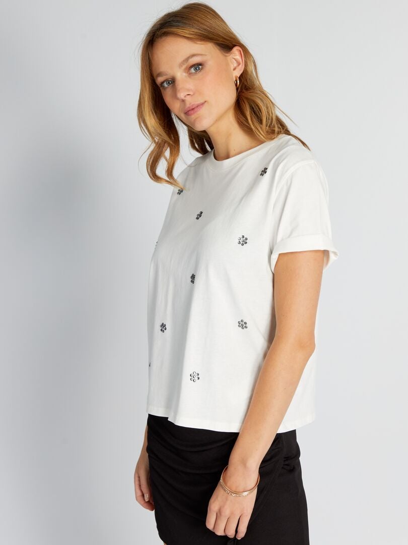 Camiseta Charm - BEGE