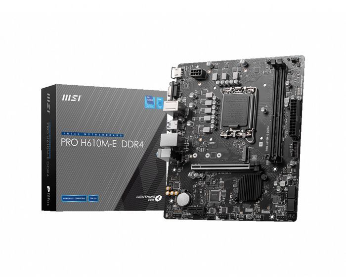 MSI - Motherboard - PRO H610M-E DDR4