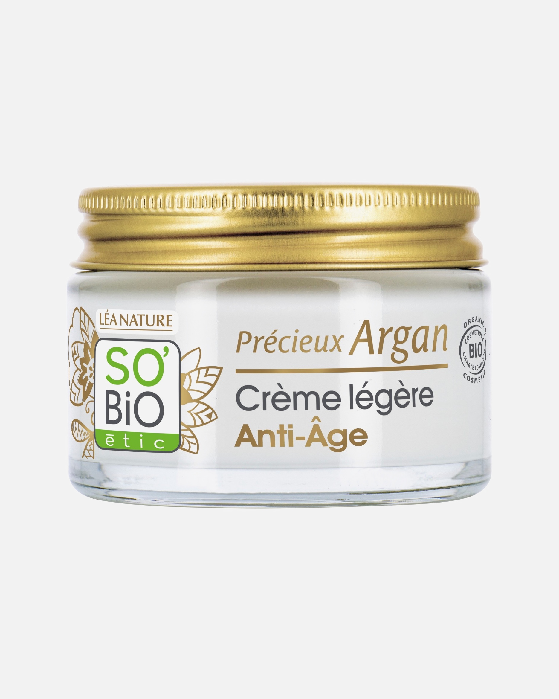 SO BiO étic Crème légère Anti-Âge jour, Précieux Argan