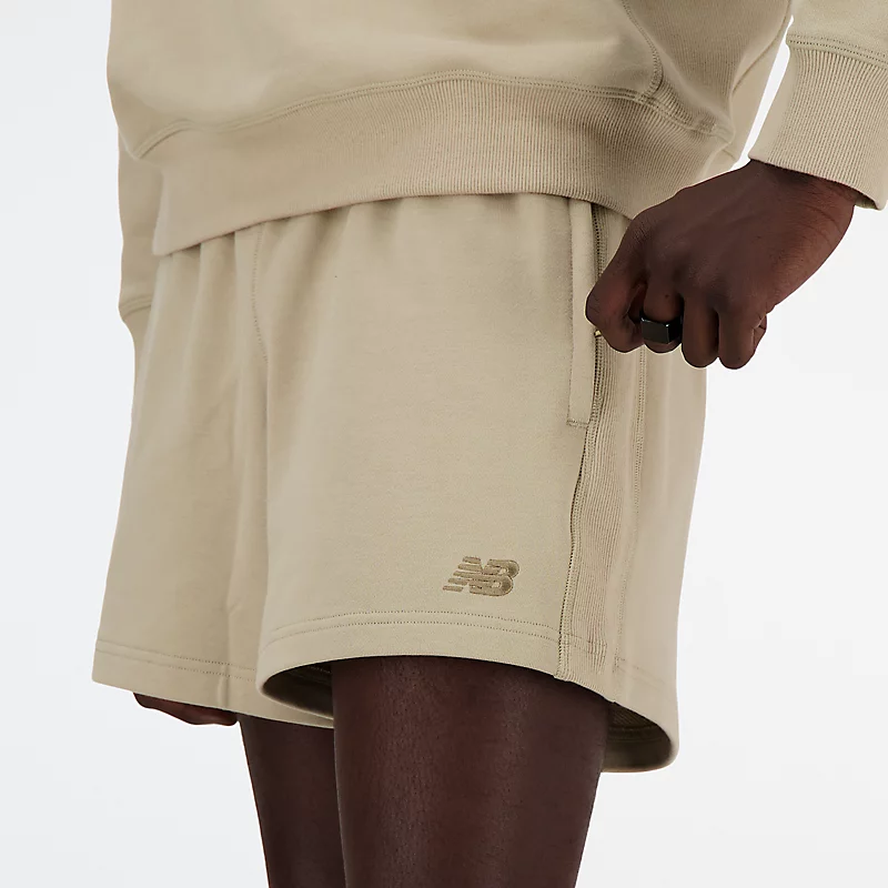 Pantaloni scurți sport din material terry pentru bărbați, 13 cm - STONE