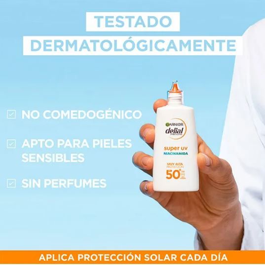 Delial Super UV niacinamīda sejas krēms ar SPF 50 Sejas aizsardzība
