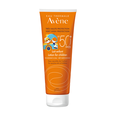 Avène Sun Care Lotion for Children SPF 50 solkremmelk for ansikt og kropp, 250 ml