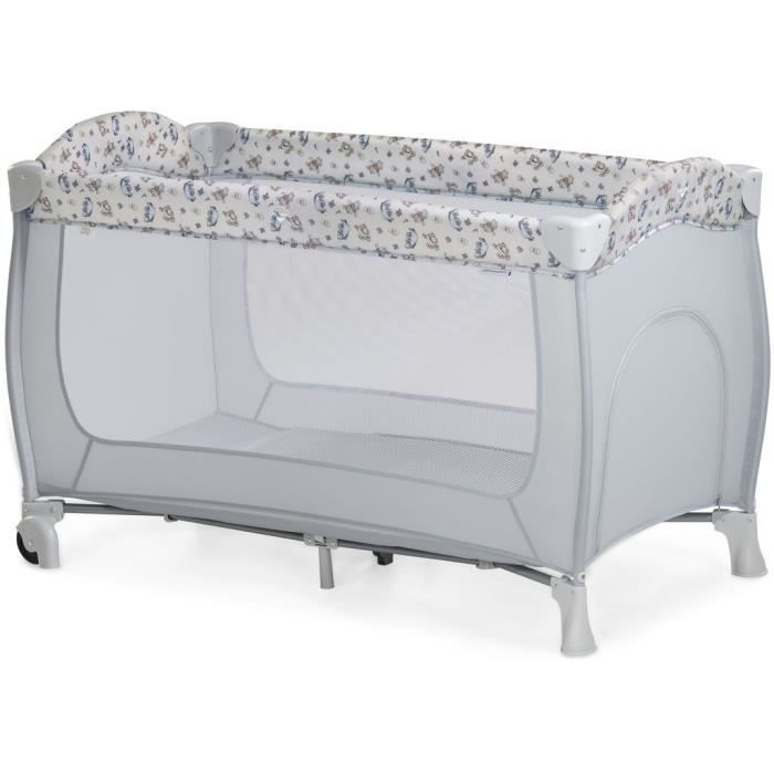 Lit de voyage - HAUCK - SLEEP N PLAY GO PLUS - 60 x 120 cm - Dès la naissance - Pliable - Roulettes - Pooh Exploring