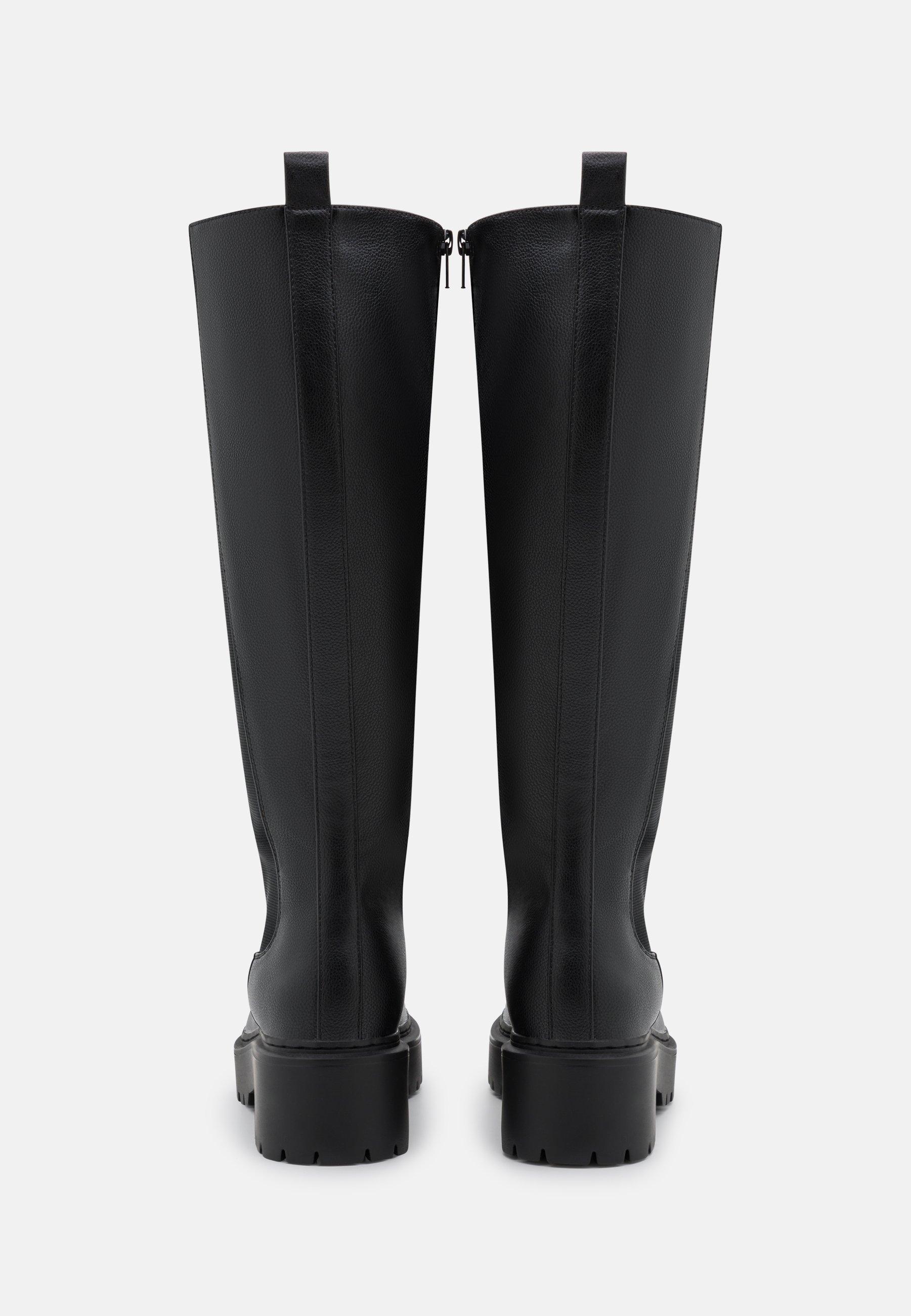 Even&Odd Wide Fit Plateau-Stiefel – schwarz