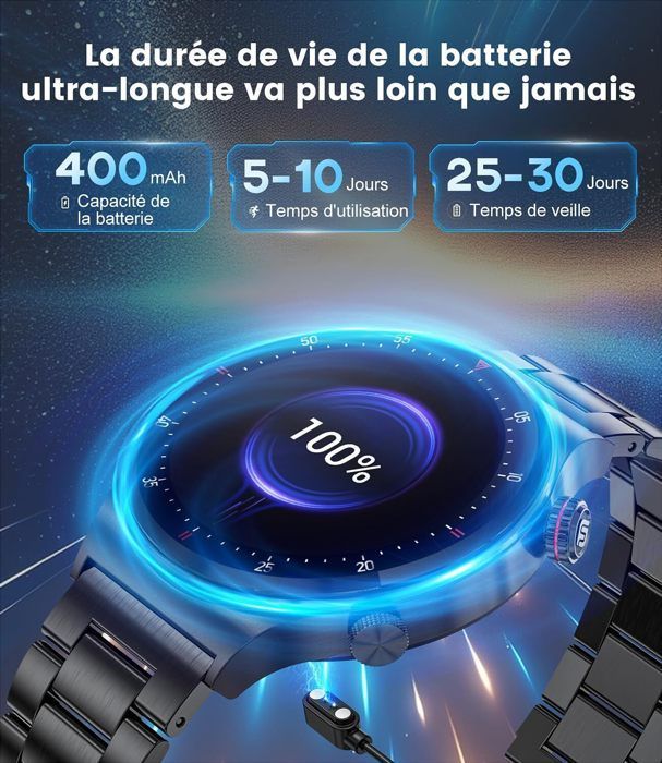 Reloj inteligente para hombre y mujer, pantalla HD de 1,43