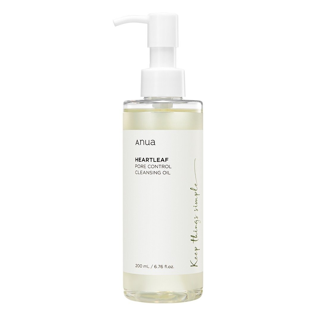 Čistiaca pena na tvár Anua, čistiaci olej na póry Hearleaf – 20 ml